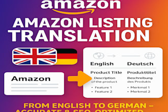 translate your amazon listing from english to german