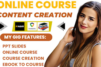 create online course content, online course creation, lesson plan on teachable