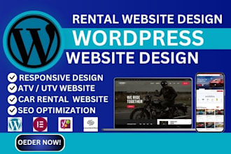 yacht rental, atv rental, utv rental, car rental, limo rental website