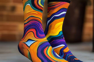 create a unique socks design