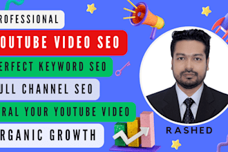 do youtube channel SEO and video optimization for top ranking on search result