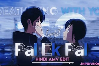 design eye catching anime amv thumbnails