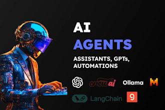 build advanced ai agents, ai chatbots, rag llms, with langchain
