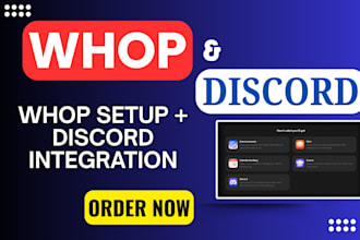 setup whop community, discord server for paid and free memberships