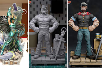 3d print and paint stl miniatures, warhammer, figures, toys, models