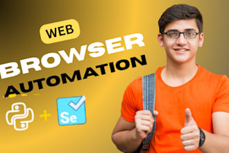 do browser automation, bot development, python scripting, web scrapping, chatbot