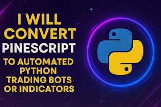 convert pinescript code to automated trading bots or python strategies