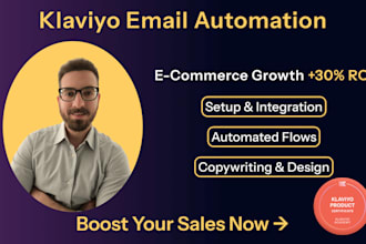 setup professional klaviyo email automation flows ecommerce
