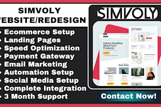 build simvoly landing page simvoly website thrivecart, samcart sales funnel