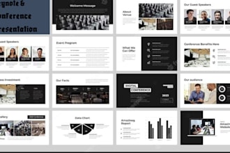 design stunning keynote for corporate events, executive speakers conference