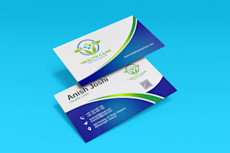 design a professional business card with qr code and print ready files