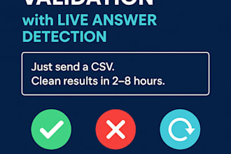 verify phone numbers with live answer detection from a CSV list