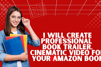 create an amazing book video trailer for your amazon book promotion cinematic
