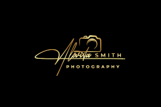 design minimalist photography signature logo and watermark