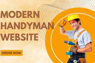 design handyman website, construction website, plumber website, painting, junk