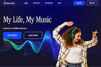 design webapp landing page