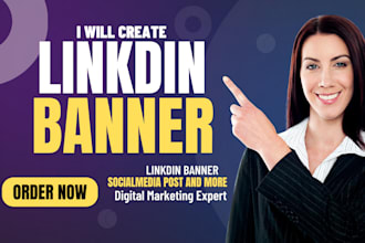 create professional linkedin banner for you