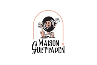 create a mascot custom logo design for maison photography