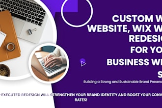 build a custom wix website, wix website redesign for your business with SEO