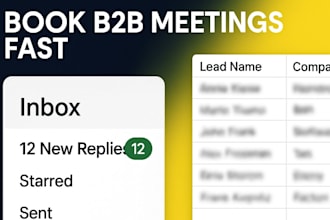 write cold emails and lead lists that book b2b meetings