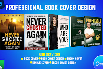 design minimalist book cover design, ebook cover design for amazon KDP