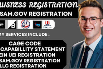 samgov cage code uei rfp rfq llc registration governent contract