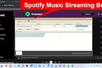 build auto play bot, music streaming farm bot, bot spotify automatiom, aio bot