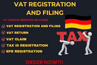 do german income tax, vat income, tax return, epr, elster submission in uk