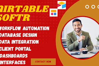 be your expert in airtable database airtable automation airtable integrate softr