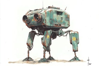 do warhammer illustration based on your description