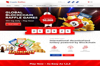 design legal raffle website, raffle website promotion