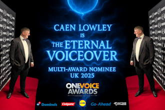 create american voiceover using my voice and ai