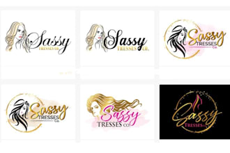design fashion, beauty, cosmetic spa hair salon logo