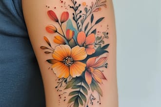 make a linework tattoo design for you