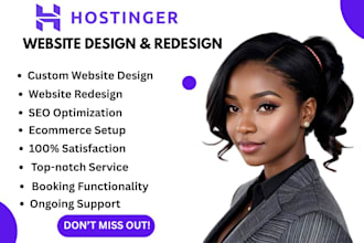 design fix hostinger website webstore webshop redesign hostinger expert