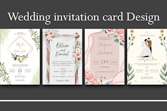 design a wedding invitation card