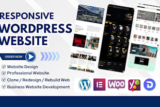 build rebuild create redesign wordpress website design fix business development
