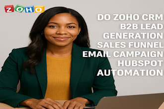 do zoho crm b2b lead generation sales funnel email campaign hubspot automation