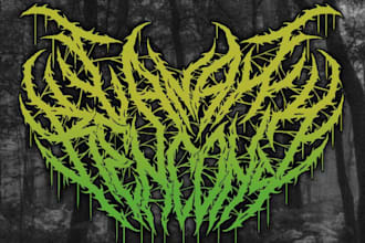 create a  brutal death metal logo
