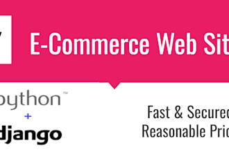 build custom ecommerce website with python django framework