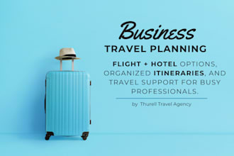 plan your business trip and deliver a professional travel itinerary