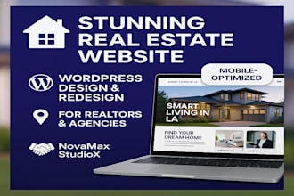 design redesign stunning realtor, real estate, realtor agent wordpress website