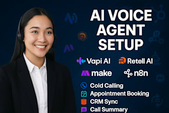 build vapi ai voice agent, retell ai caller automate workflows with make com n8n