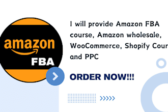 provide amazon fba course, amazon wholesale, woocommerce, shopify course and PPC