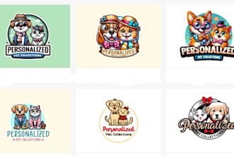 design a good looking animal, pet, dog and cat logo