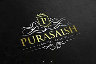 design luxury jewelry, heraldic, boutique and family crest logo design