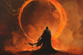 create dark fantasy art custom ai illustration