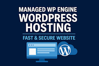 managed wp engine wordpress hosting, fast, secure website