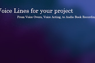 do voice acting or voice over