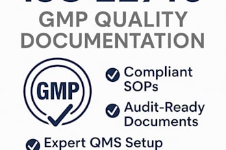 iso 22716 compliant quality and procedure documents